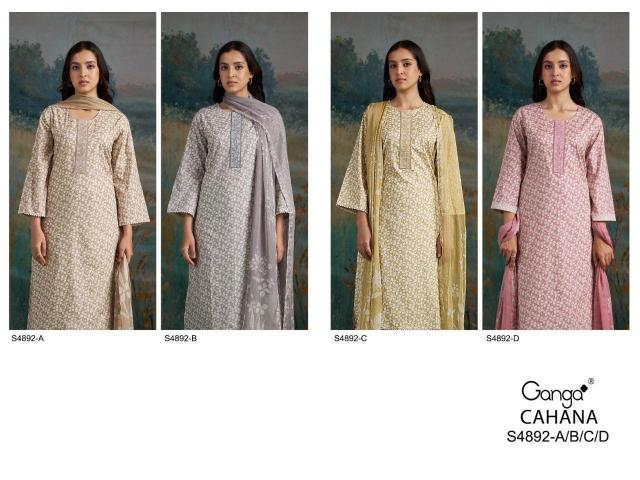 Ganga cahana 4892 surat textile dress material wholesale market